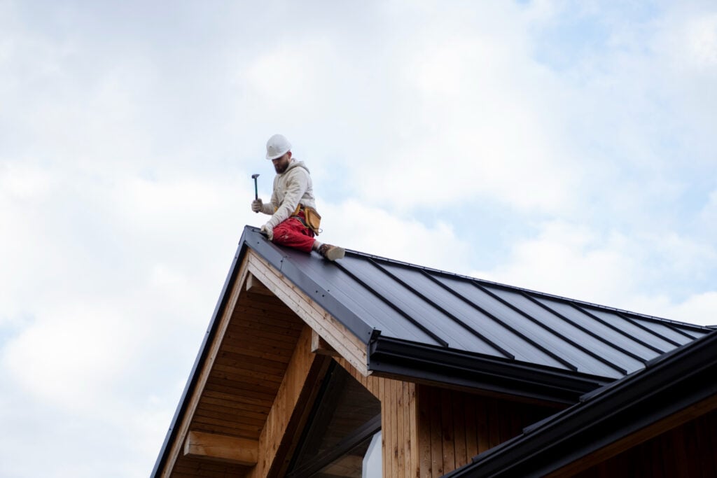can I stay home during roof replacement